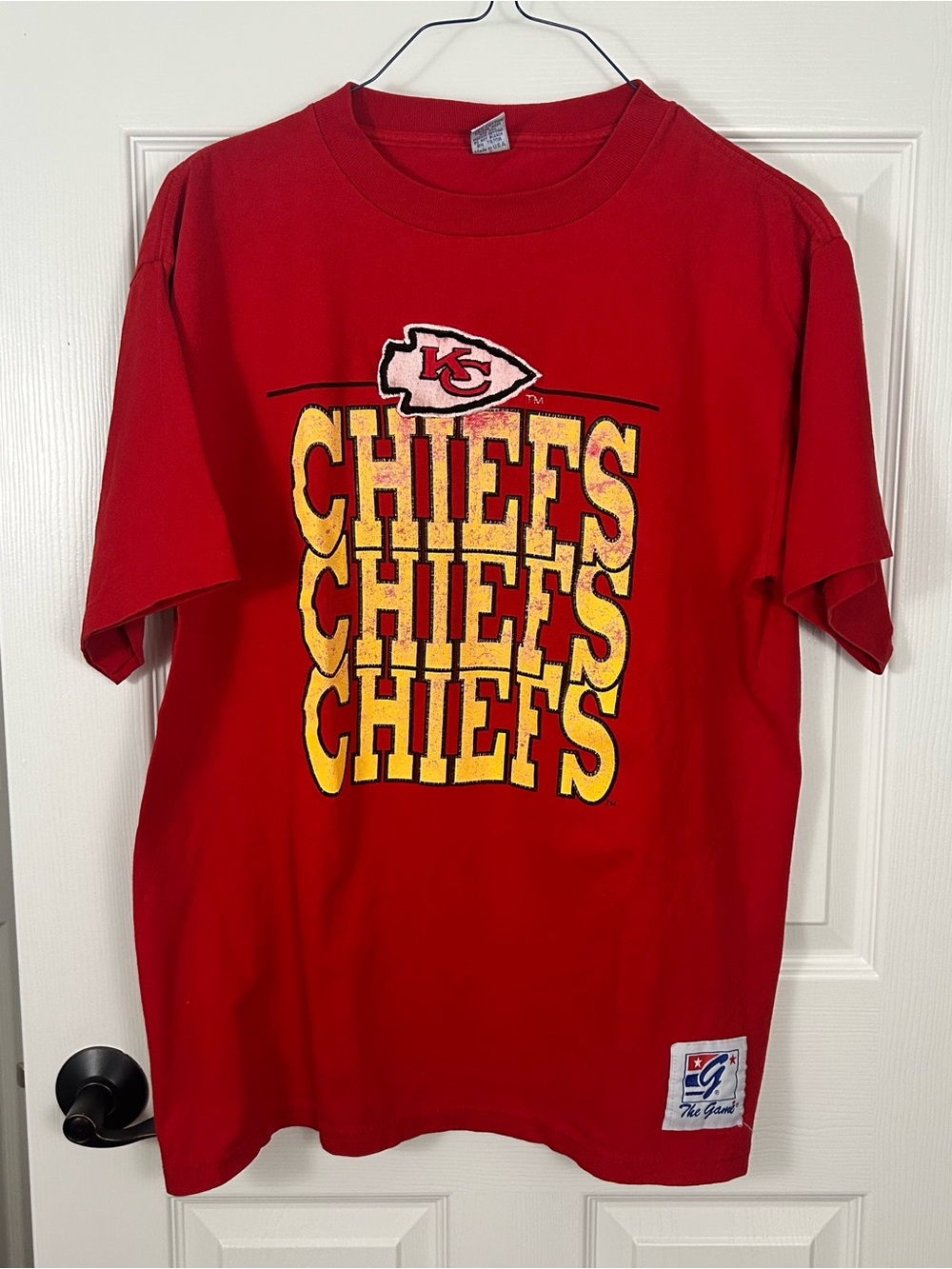 Vintage The Game Kansas City Chiefs T-Shirt Large Single Stitch